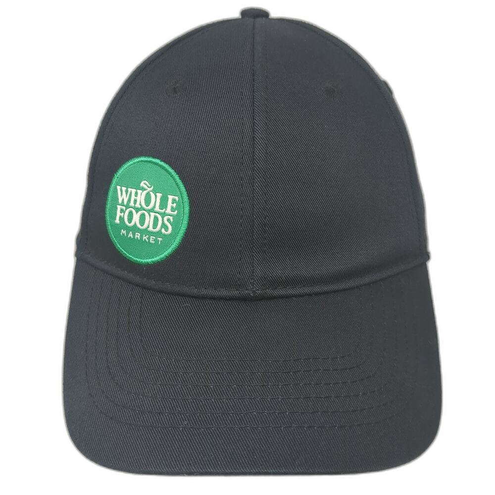 Whole Foods Market Baseball Cap Black One Size Adjustable Embroidered Loomstate
